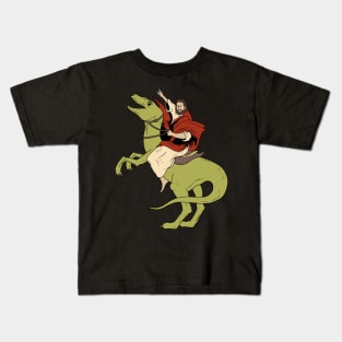 Jesus on a Raptor Kids T-Shirt